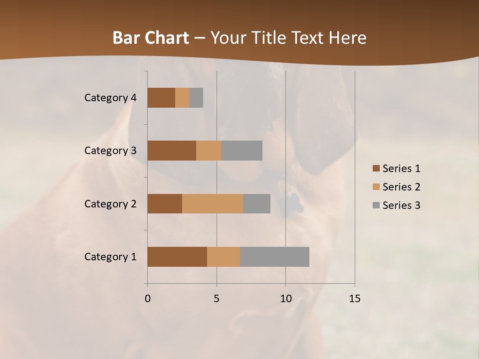 A Brown Dog Sitting On Top Of A Grass Covered Field PowerPoint Template
