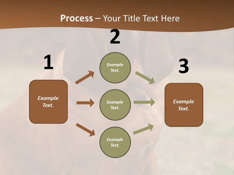 A Brown Dog Sitting On Top Of A Grass Covered Field PowerPoint Template