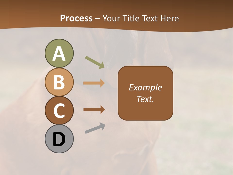 A Brown Dog Sitting On Top Of A Grass Covered Field PowerPoint Template