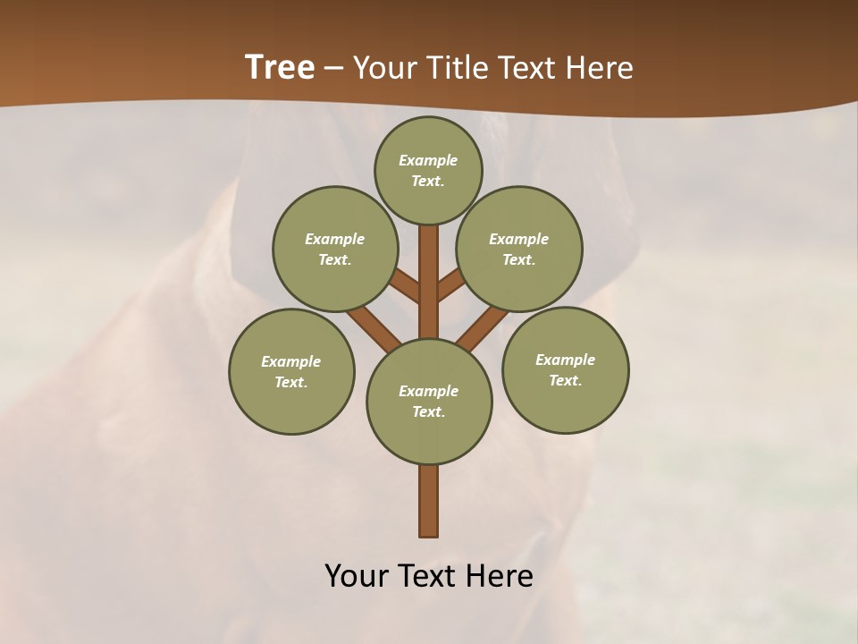 A Brown Dog Sitting On Top Of A Grass Covered Field PowerPoint Template