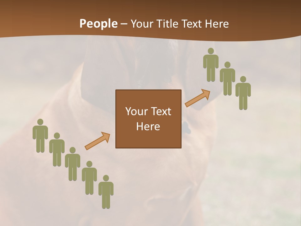 A Brown Dog Sitting On Top Of A Grass Covered Field PowerPoint Template