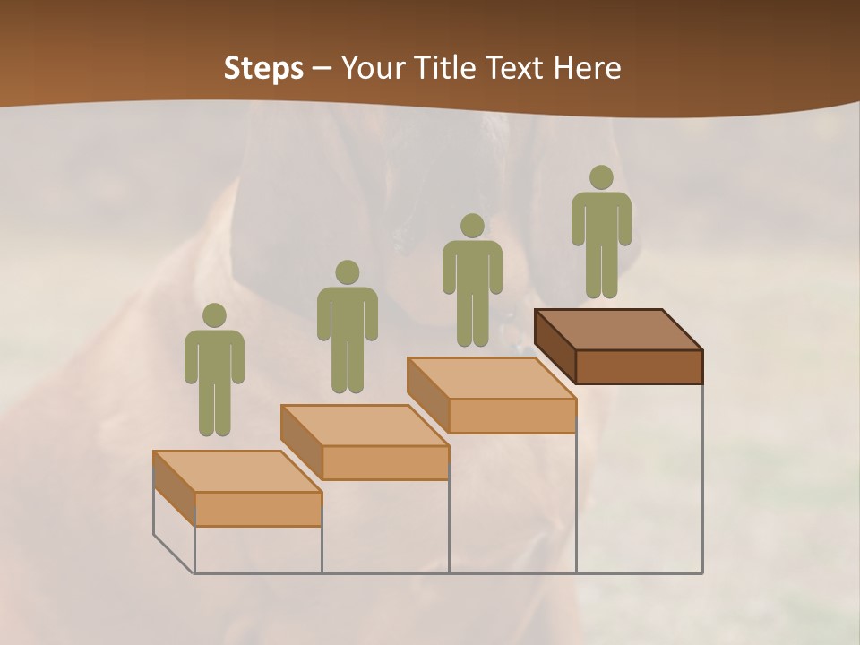 A Brown Dog Sitting On Top Of A Grass Covered Field PowerPoint Template