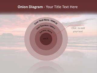 A Sunset Over The Ocean With A Pier In The Background PowerPoint Template
