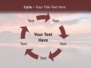 A Sunset Over The Ocean With A Pier In The Background PowerPoint Template