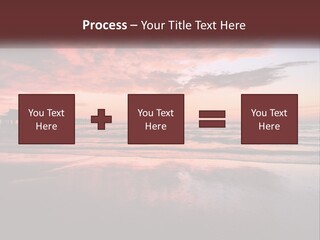 A Sunset Over The Ocean With A Pier In The Background PowerPoint Template