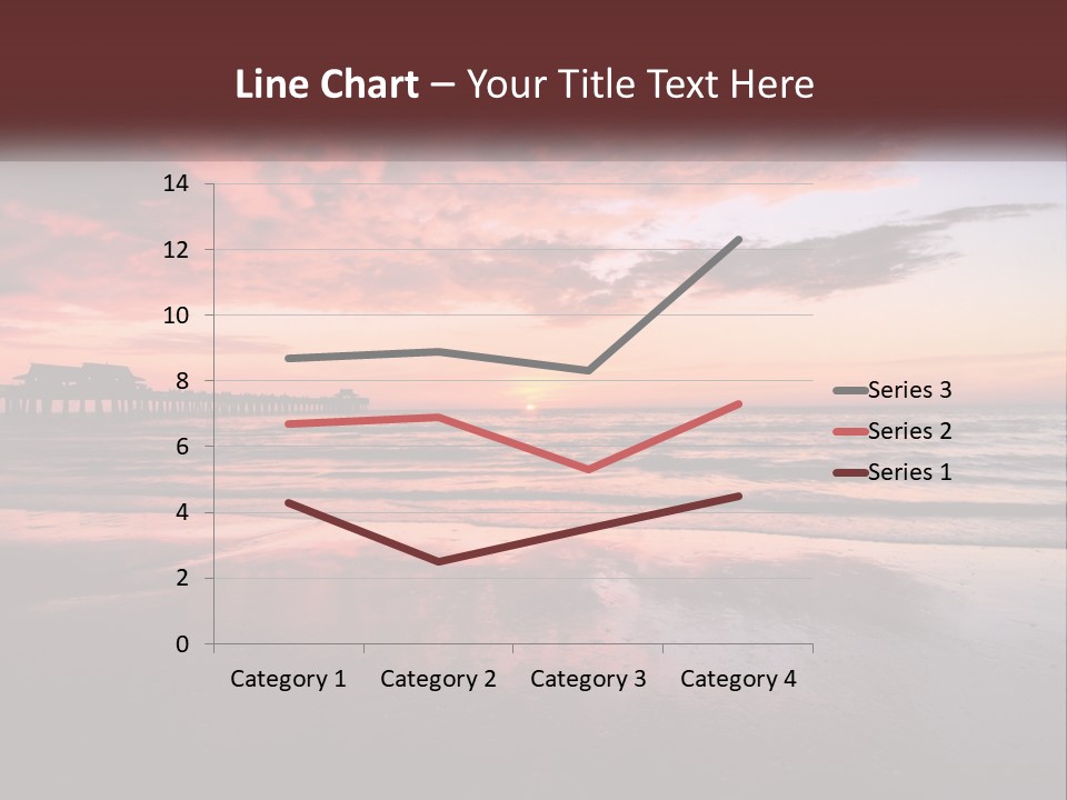 A Sunset Over The Ocean With A Pier In The Background PowerPoint Template
