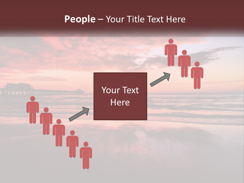 A Sunset Over The Ocean With A Pier In The Background PowerPoint Template
