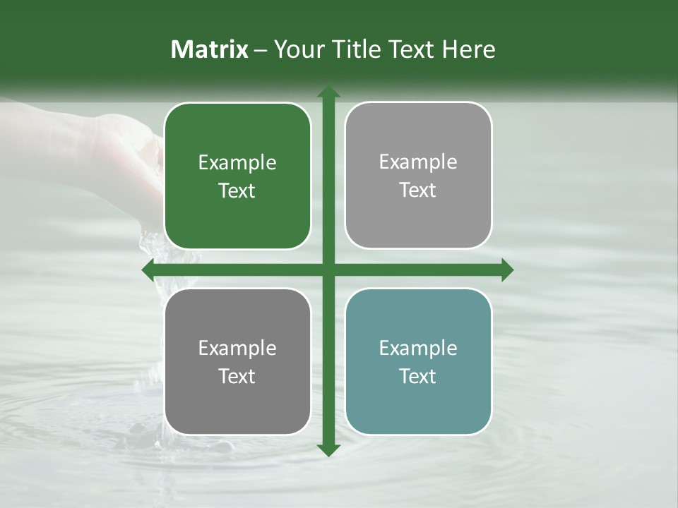 A Person Holding A Water Drop In Their Hand PowerPoint Template