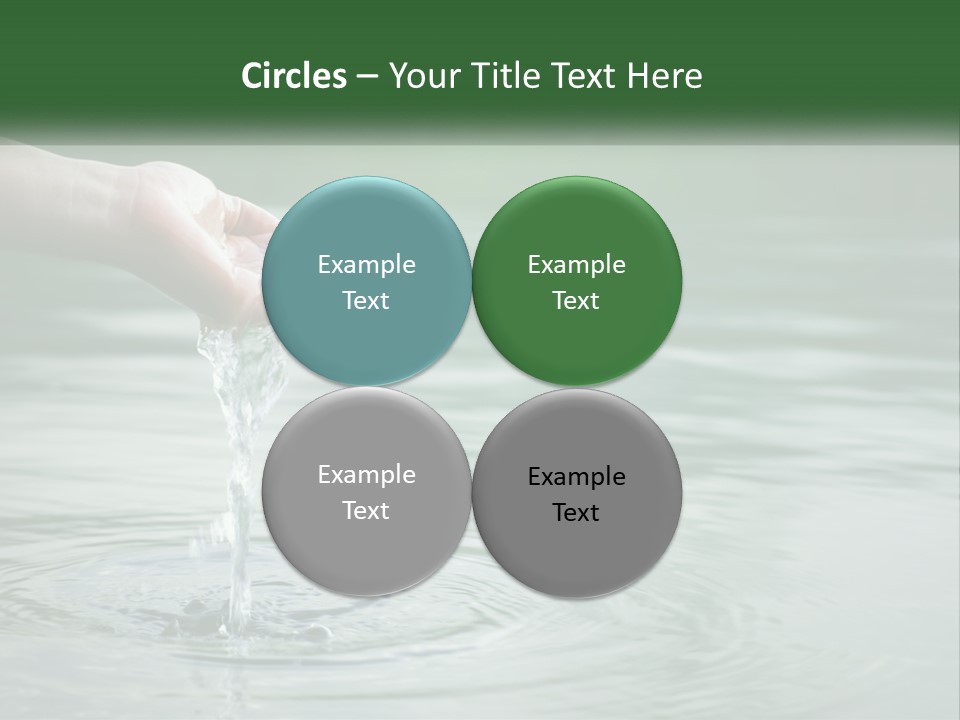 A Person Holding A Water Drop In Their Hand PowerPoint Template