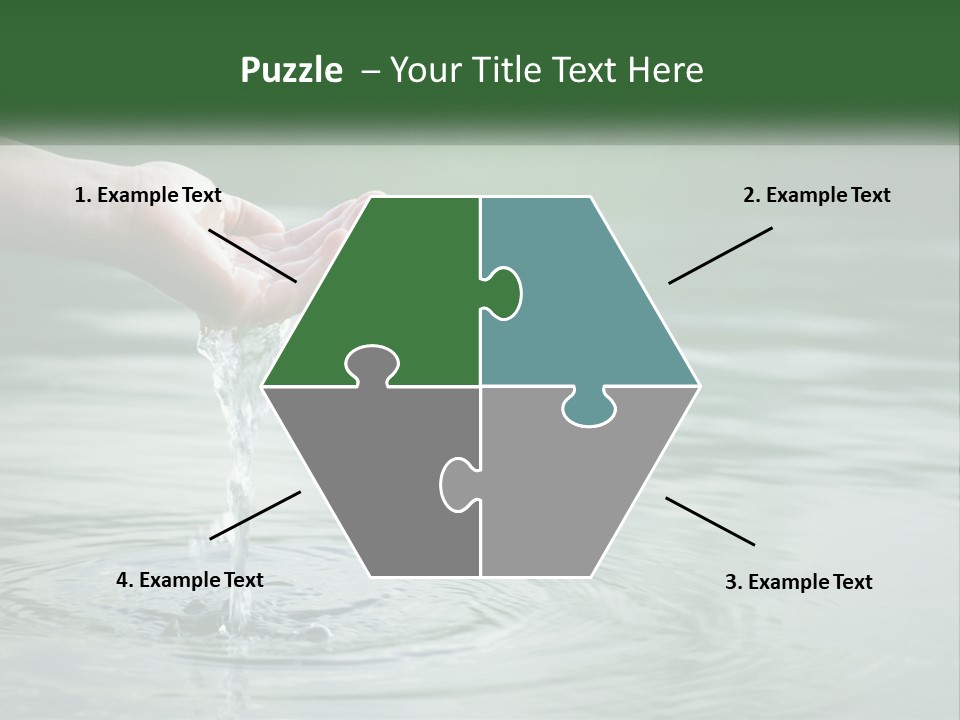 A Person Holding A Water Drop In Their Hand PowerPoint Template