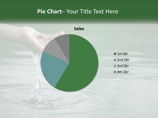 A Person Holding A Water Drop In Their Hand PowerPoint Template