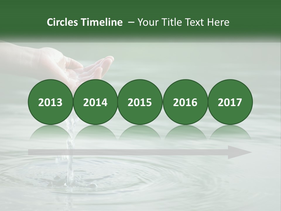 A Person Holding A Water Drop In Their Hand PowerPoint Template