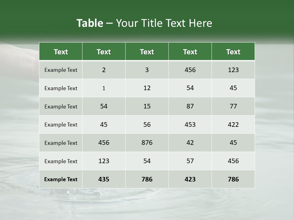 A Person Holding A Water Drop In Their Hand PowerPoint Template