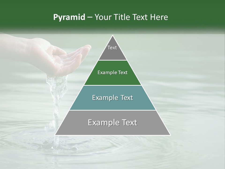 A Person Holding A Water Drop In Their Hand PowerPoint Template