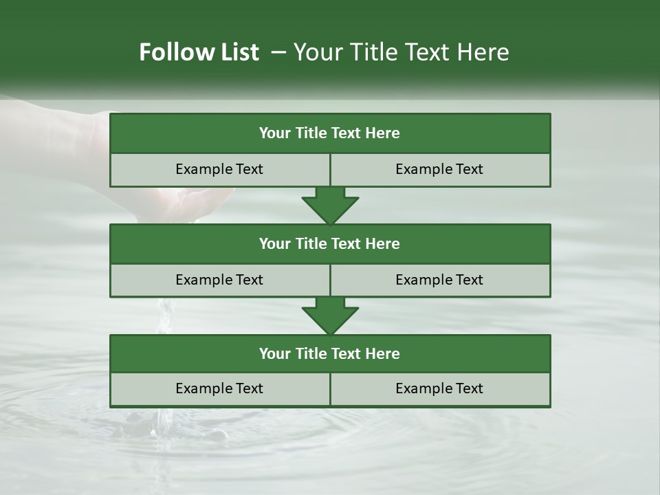 A Person Holding A Water Drop In Their Hand PowerPoint Template