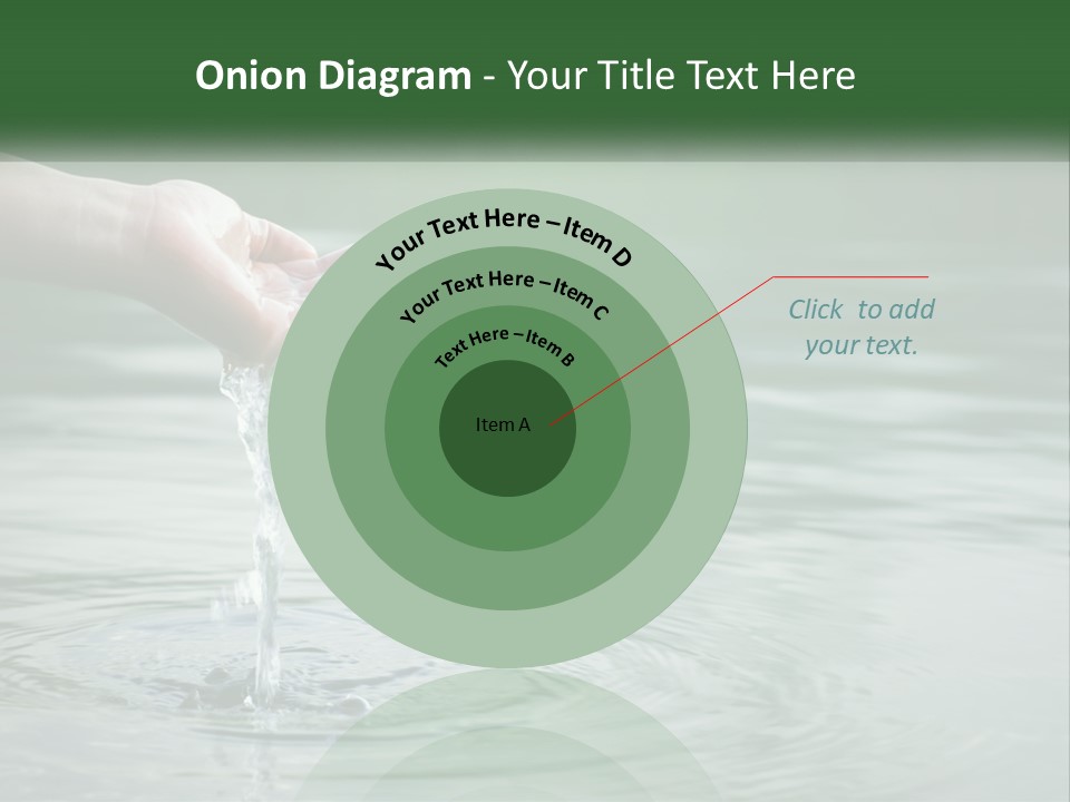 A Person Holding A Water Drop In Their Hand PowerPoint Template