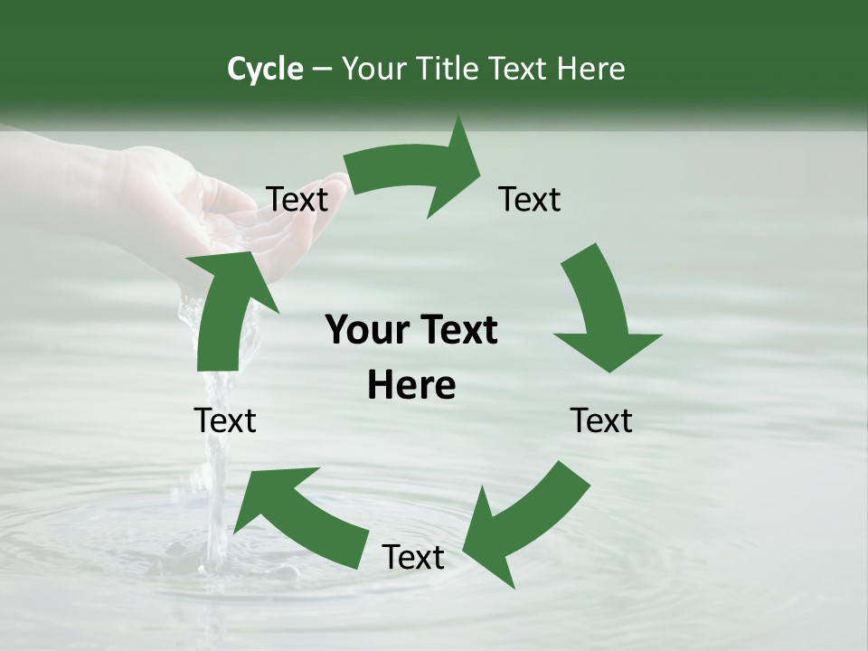 A Person Holding A Water Drop In Their Hand PowerPoint Template