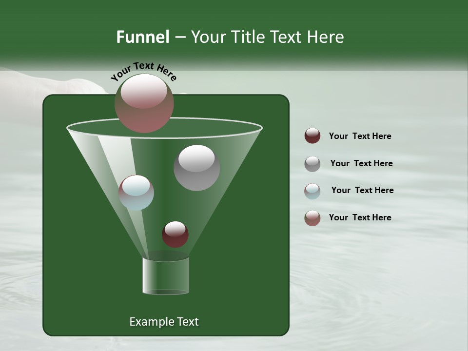 A Person Holding A Water Drop In Their Hand PowerPoint Template