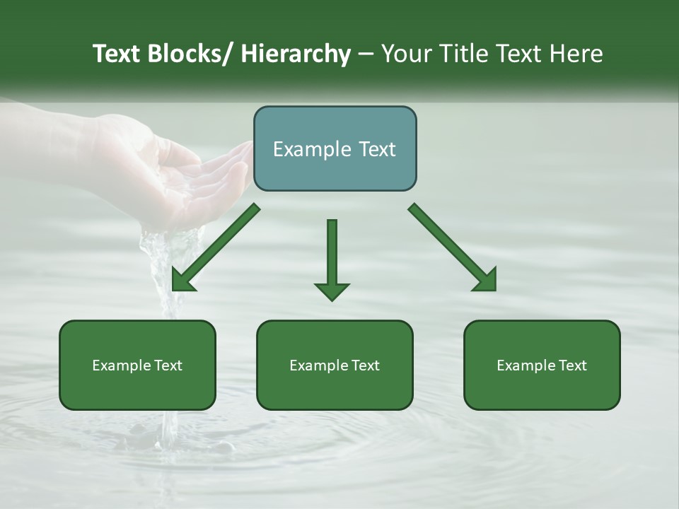 A Person Holding A Water Drop In Their Hand PowerPoint Template