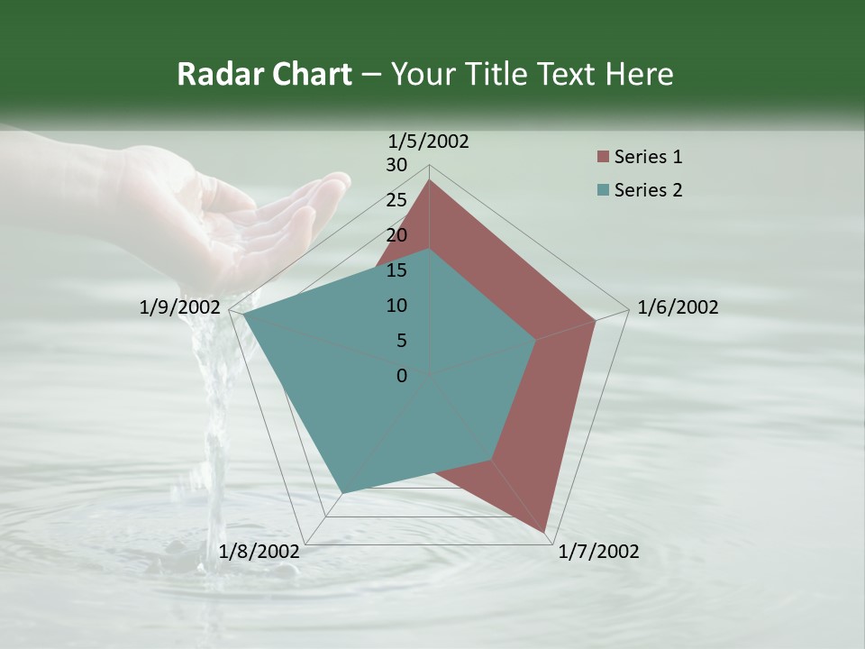 A Person Holding A Water Drop In Their Hand PowerPoint Template