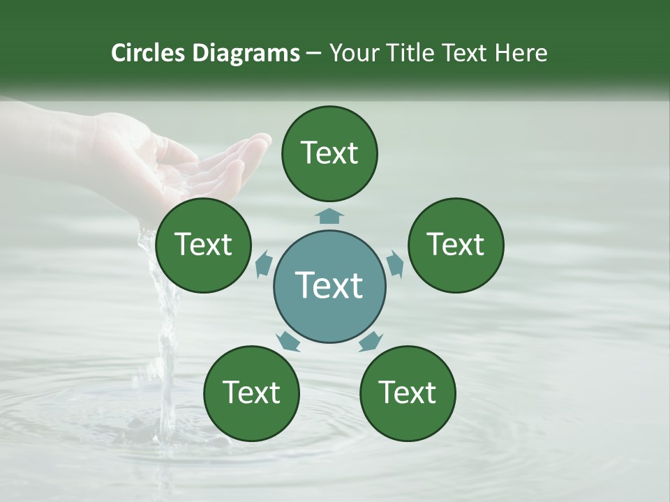 A Person Holding A Water Drop In Their Hand PowerPoint Template