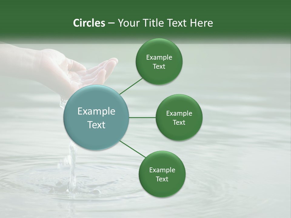 A Person Holding A Water Drop In Their Hand PowerPoint Template