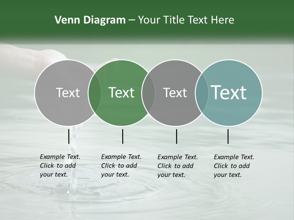 A Person Holding A Water Drop In Their Hand PowerPoint Template