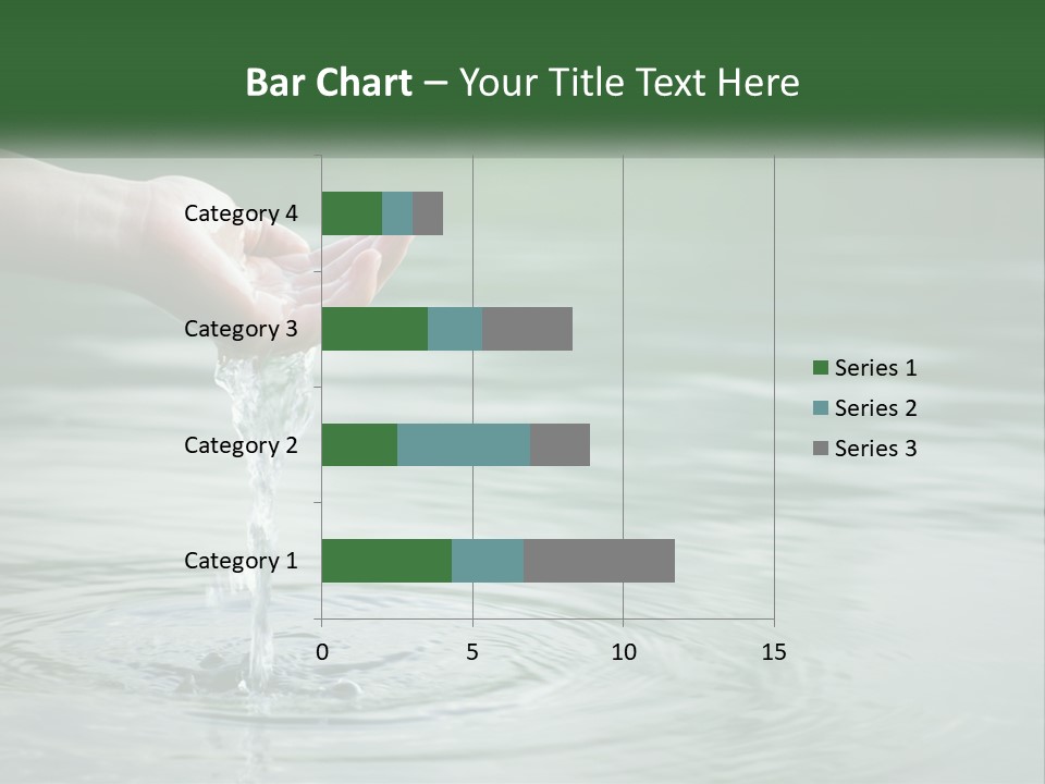 A Person Holding A Water Drop In Their Hand PowerPoint Template