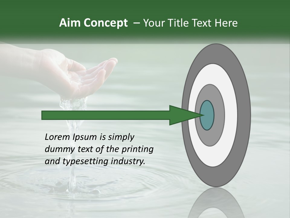 A Person Holding A Water Drop In Their Hand PowerPoint Template