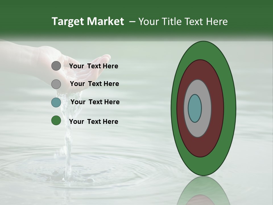 A Person Holding A Water Drop In Their Hand PowerPoint Template