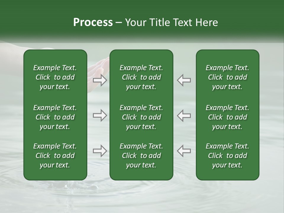 A Person Holding A Water Drop In Their Hand PowerPoint Template