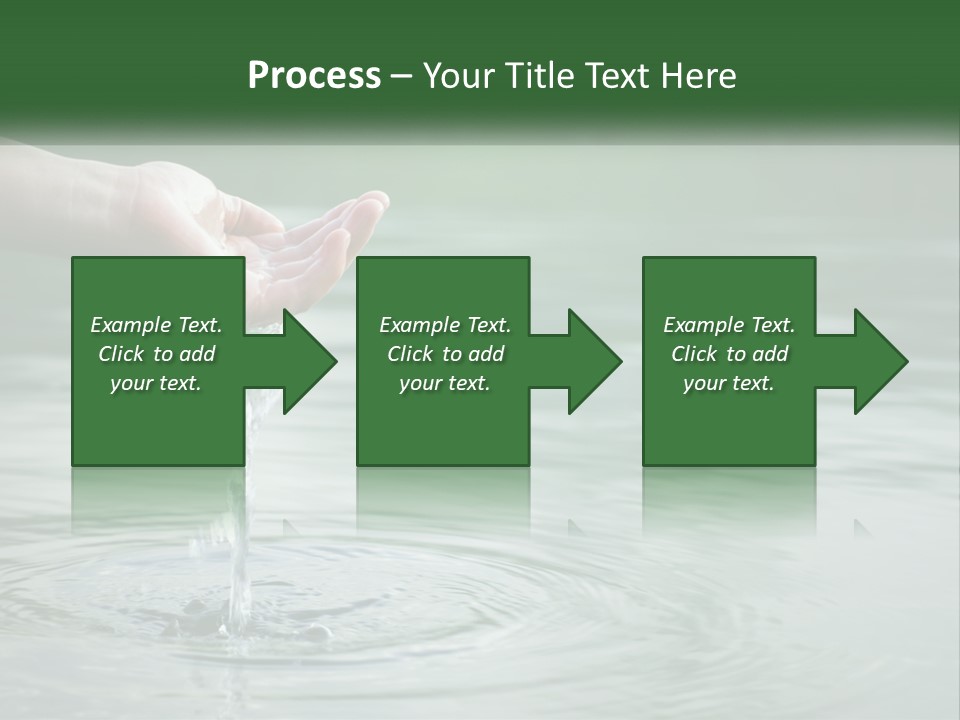 A Person Holding A Water Drop In Their Hand PowerPoint Template