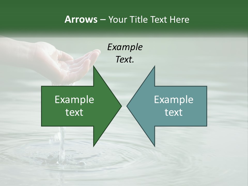 A Person Holding A Water Drop In Their Hand PowerPoint Template