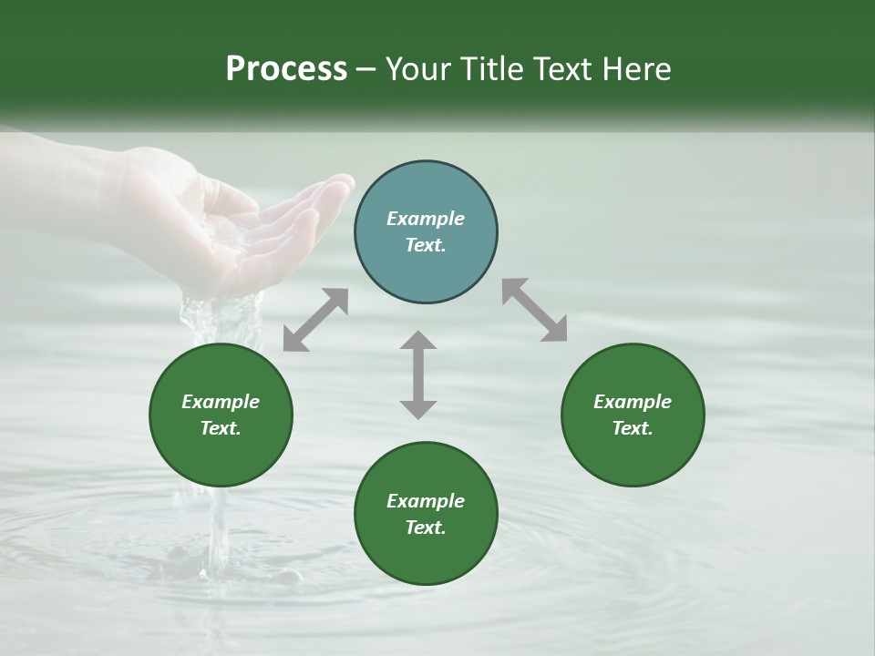 A Person Holding A Water Drop In Their Hand PowerPoint Template