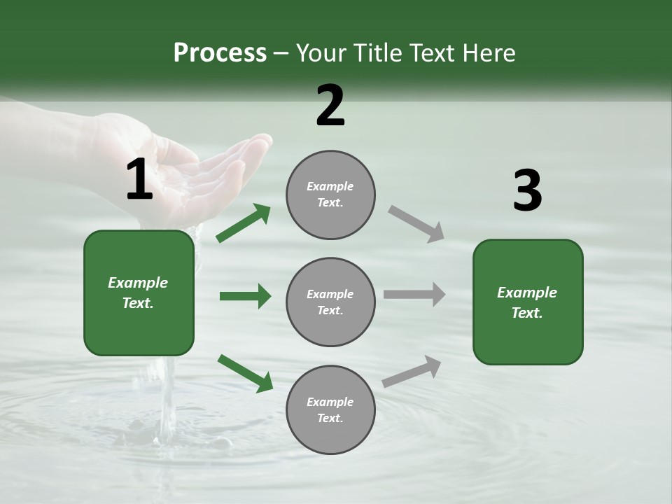 A Person Holding A Water Drop In Their Hand PowerPoint Template