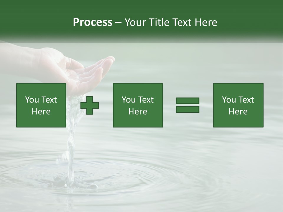 A Person Holding A Water Drop In Their Hand PowerPoint Template