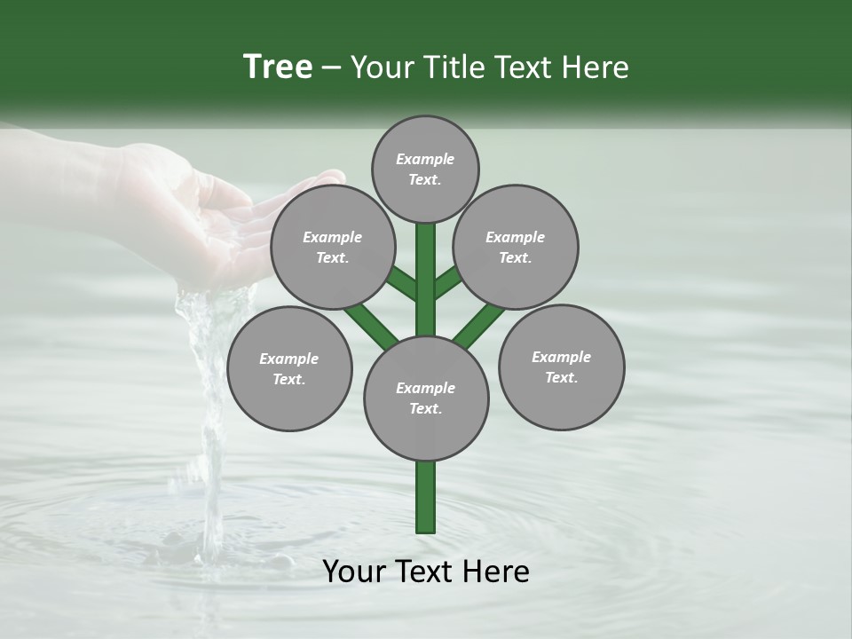 A Person Holding A Water Drop In Their Hand PowerPoint Template