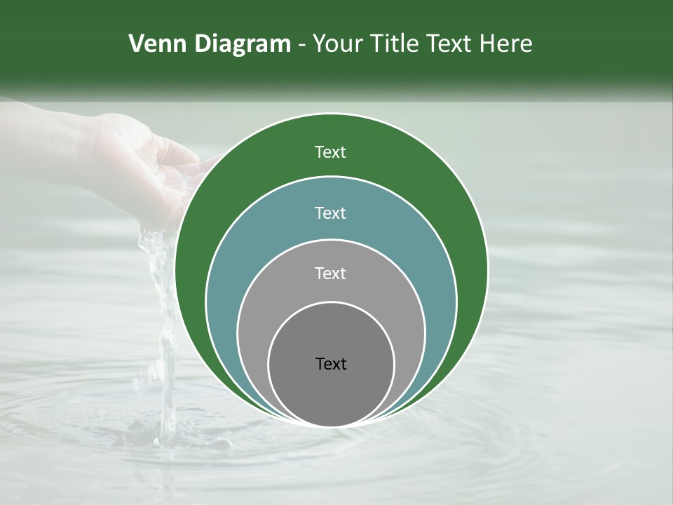 A Person Holding A Water Drop In Their Hand PowerPoint Template