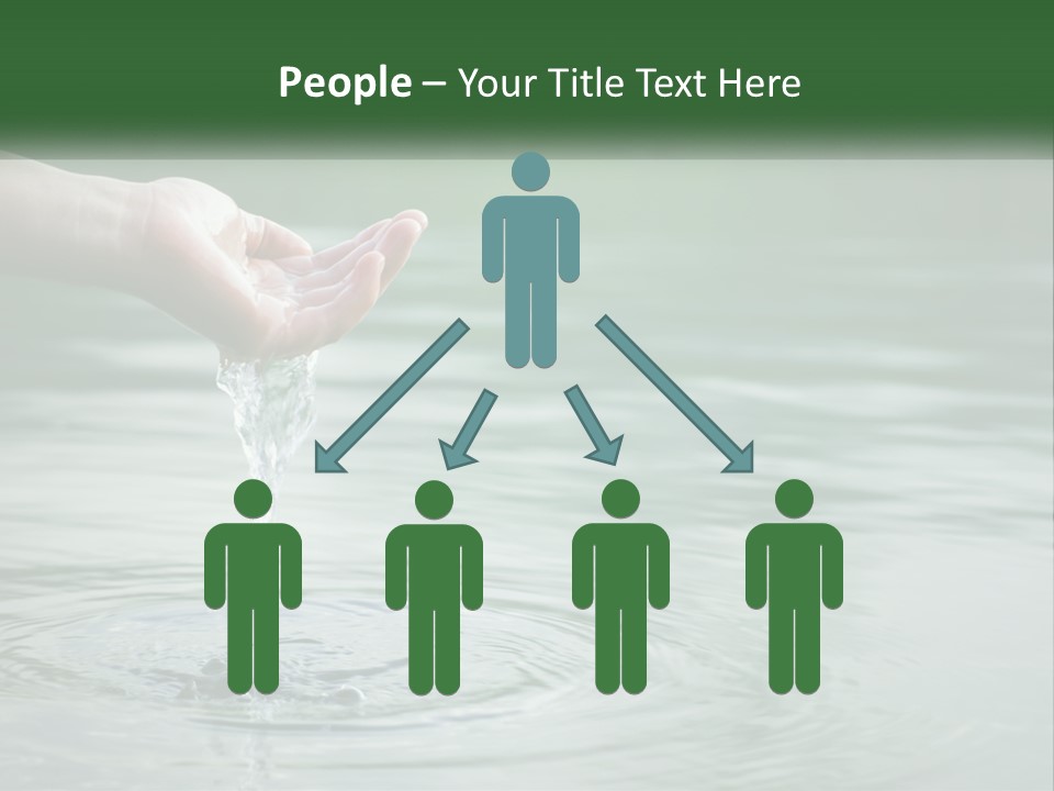 A Person Holding A Water Drop In Their Hand PowerPoint Template