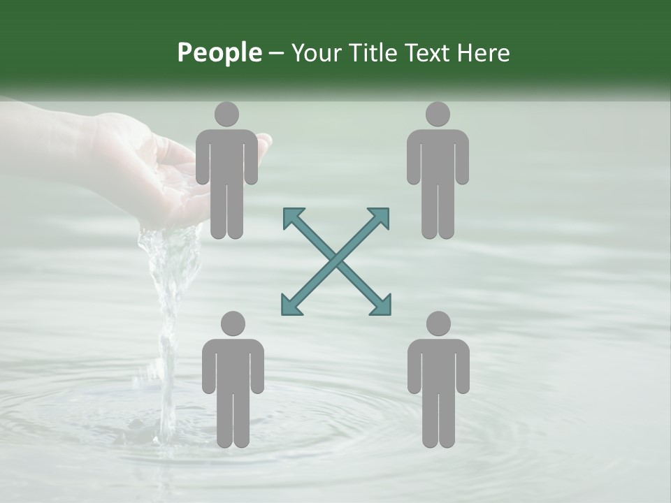 A Person Holding A Water Drop In Their Hand PowerPoint Template
