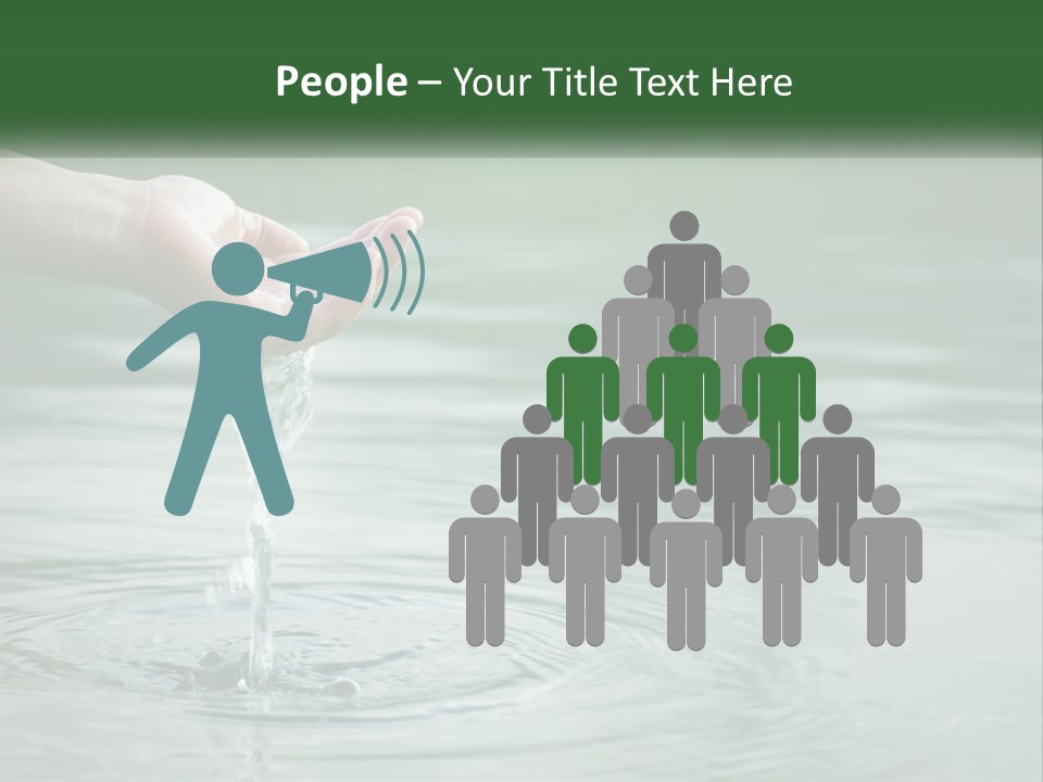 A Person Holding A Water Drop In Their Hand PowerPoint Template