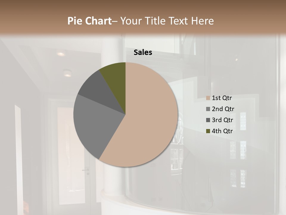 A Round Window In The Corner Of A Room PowerPoint Template