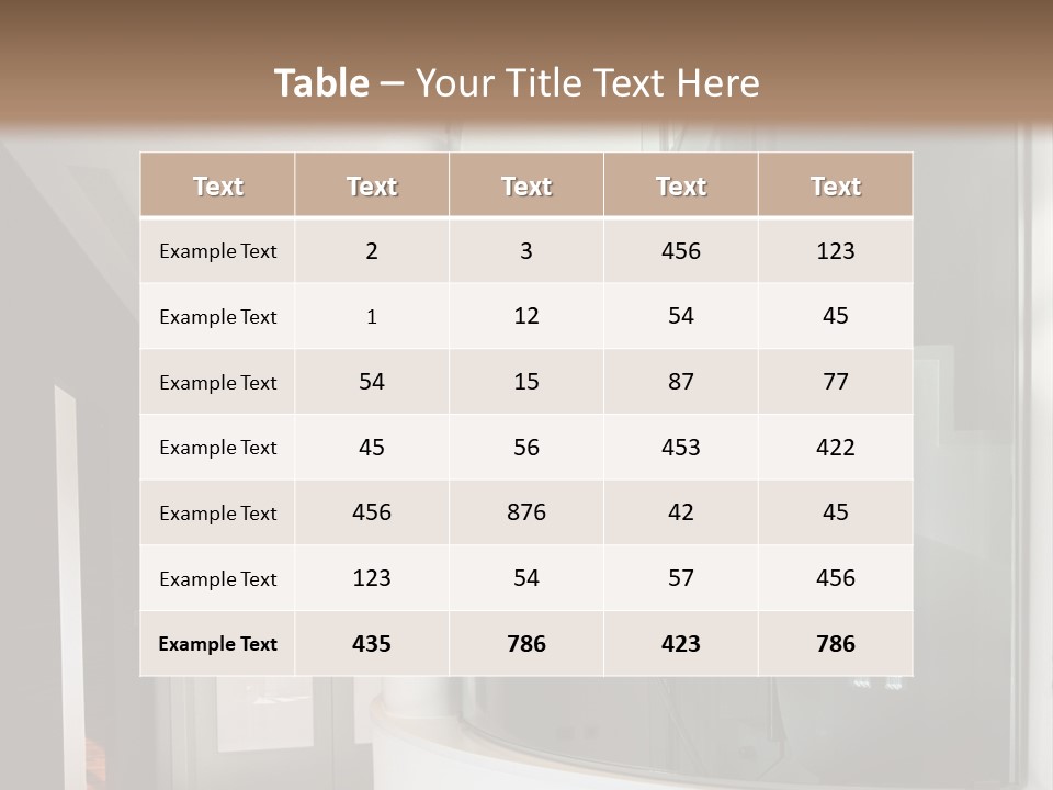A Round Window In The Corner Of A Room PowerPoint Template