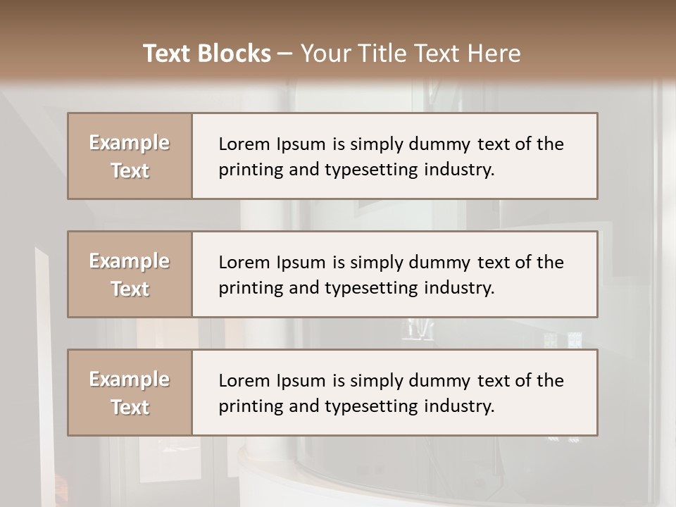 A Round Window In The Corner Of A Room PowerPoint Template