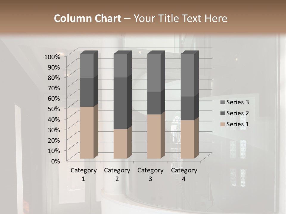 A Round Window In The Corner Of A Room PowerPoint Template