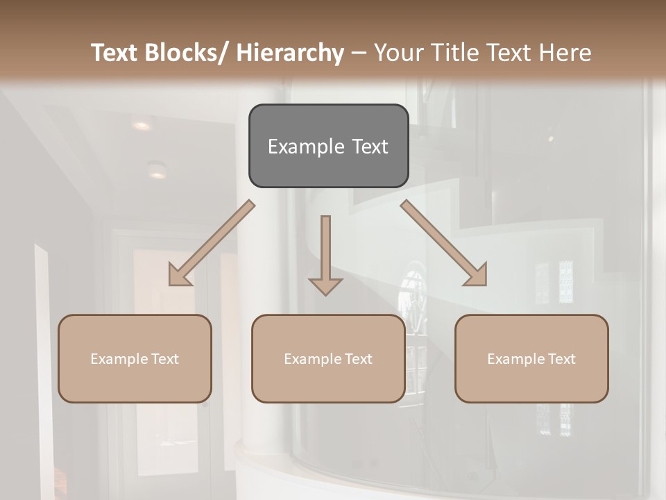 A Round Window In The Corner Of A Room PowerPoint Template