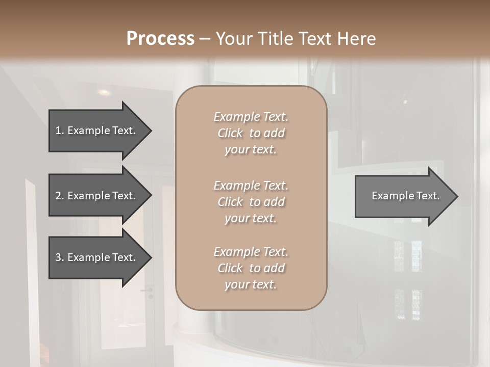 A Round Window In The Corner Of A Room PowerPoint Template