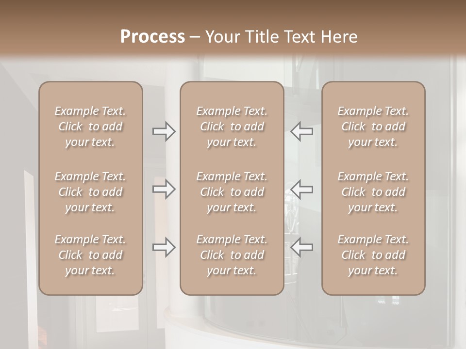 A Round Window In The Corner Of A Room PowerPoint Template