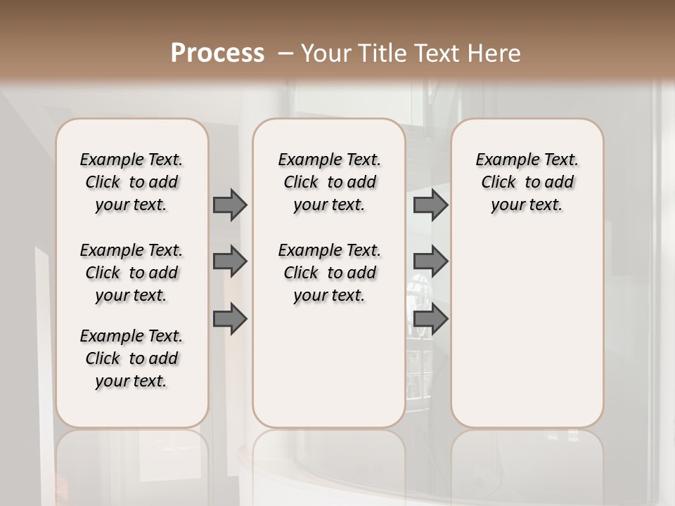 A Round Window In The Corner Of A Room PowerPoint Template