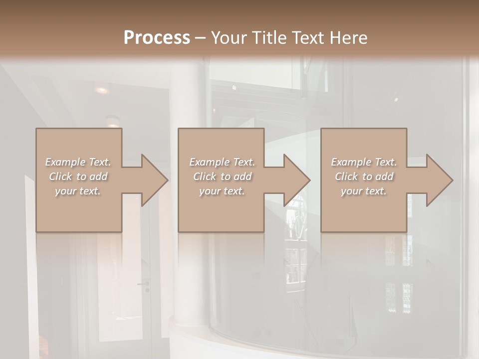 A Round Window In The Corner Of A Room PowerPoint Template